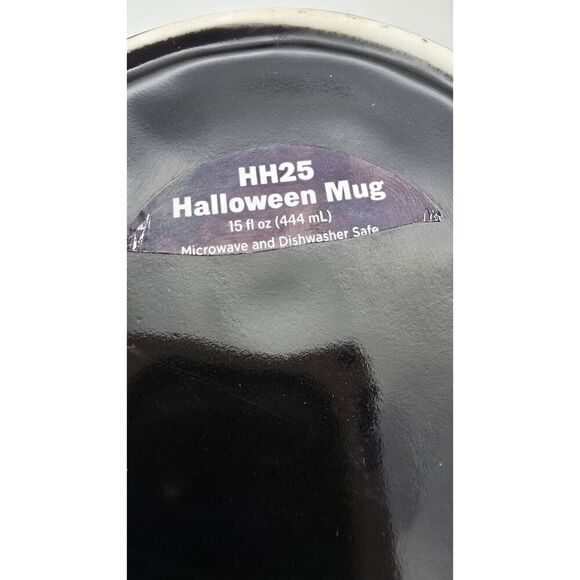 2~ Halloween “Spooky” Ghost Black 15oz & Dancing Skeletons Coffee / Tea Mug NEW - Picture 11 of 16